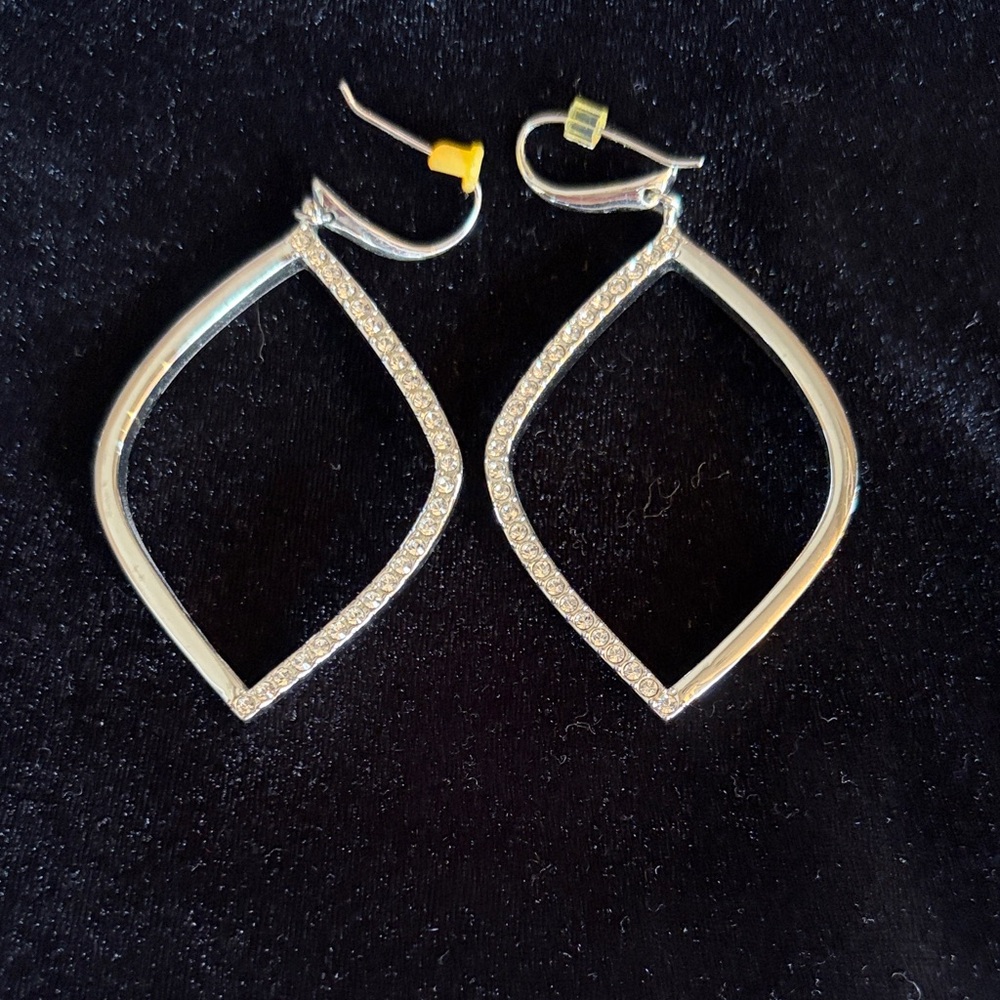 Elegant Silver and Gold Hoop Earrings